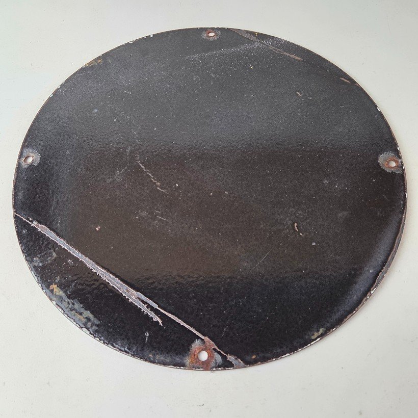 Vintage Shell Gasoline Sign - Gas Pump Porcelain One Gallon Motor Oil Sign - Image 7