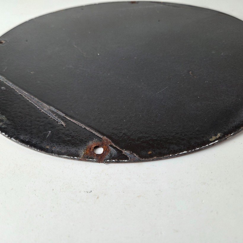 Vintage Shell Gasoline Sign - Gas Pump Porcelain One Gallon Motor Oil Sign - Image 9