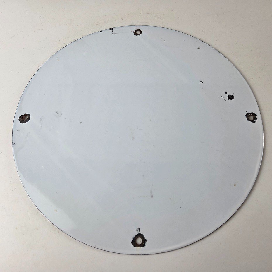 Vintage Signal Gasoline Sign - Gas Motor Oil Pump Plate Porcelain Sign - Image 7