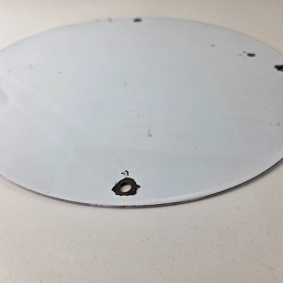 Vintage Signal Gasoline Sign - Gas Motor Oil Pump Plate Porcelain Sign - Image 9