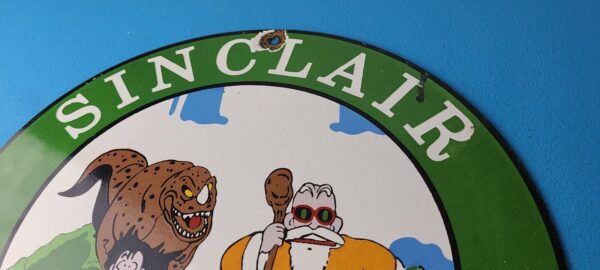 Vintage Sinclair Gas Porcelain Sign Goku Krillin Dragon Ball Man Cave Sign 305552664752 7