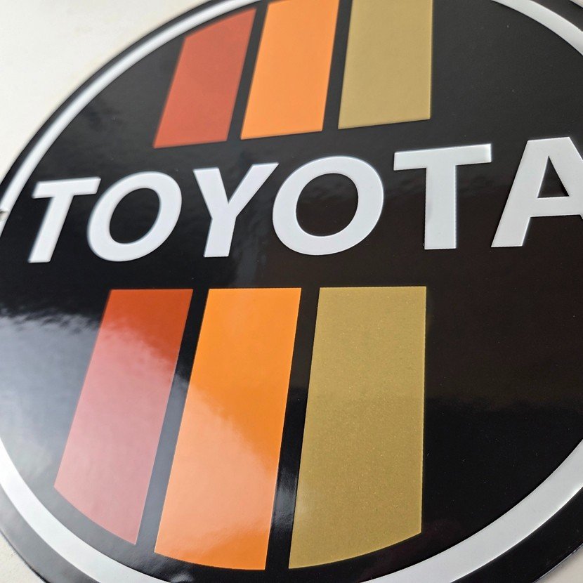 Vintage Toyota Sign - Automobile Truck Car Motors Gas Pump Porcelain Sign - Image 4