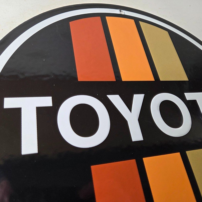 Vintage Toyota Sign - Automobile Truck Car Motors Gas Pump Porcelain Sign - Image 5