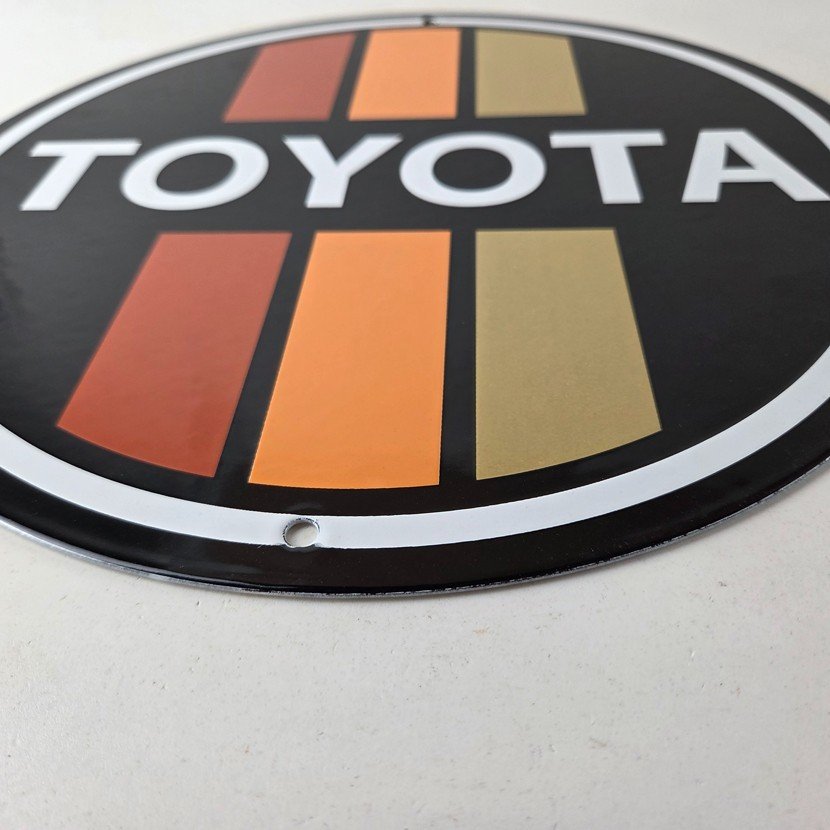 Vintage Toyota Sign - Automobile Truck Car Motors Gas Pump Porcelain Sign - Image 10
