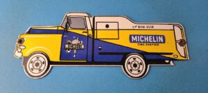 VINTAGE MICHELIN TIRES PORCELAIN GAS AUTO TRUCK SERVICE STORE PUMP SIGNS 305877465183