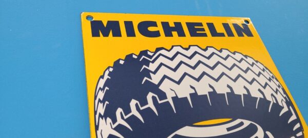 VINTAGE MICHELIN TIRES PORCELAIN GAS MOTOR OIL SERVICE STATION SIGN 305772467873 4