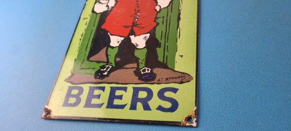 Vintage Beer Sign Bullards Brewery Beverage Gas Station Pump Sign 305772242423 9