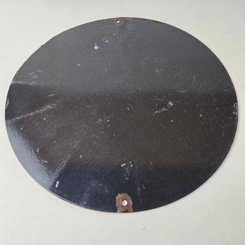 Vintage Black Cat Cigarettes Pin Up Porcelain Sign - Catwoman Sign - Image 7