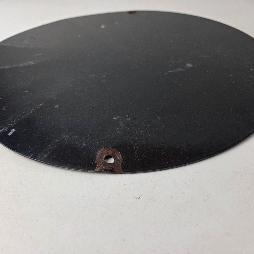 Vintage Black Cat Cigarettes Pin Up Porcelain Sign - Catwoman Sign - Image 9