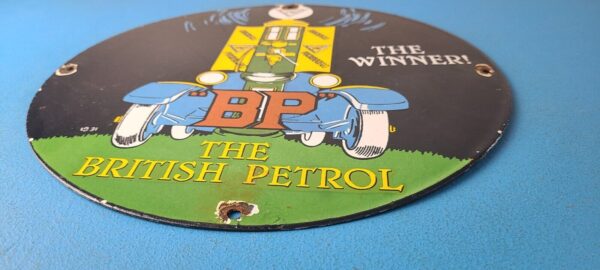 Vintage British Petroleum Sign England UK BP Porcelain Sign 305743300033 10