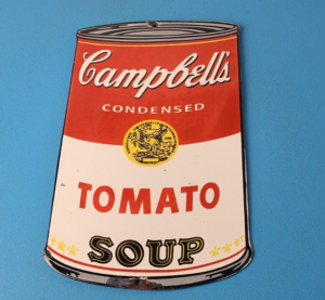 Vintage Campbells Soup Sign Tomato Can Piggly Store Gas Pump Porcelain Sign 305859268573