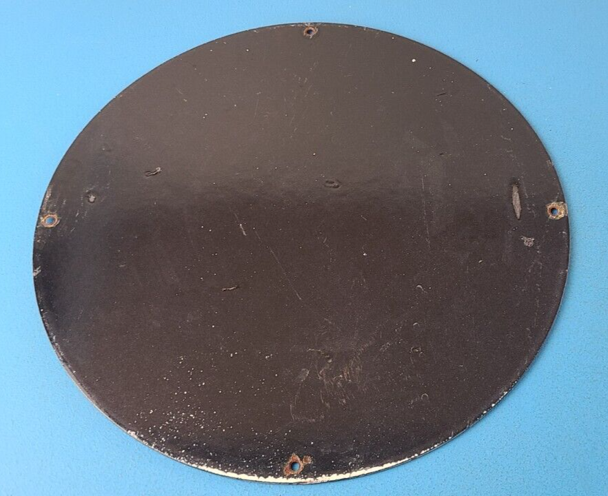 Vintage Conoco Gasoline Sign - Superman Comic Book Hero Porcelain Gas Pump Sign - Image 14