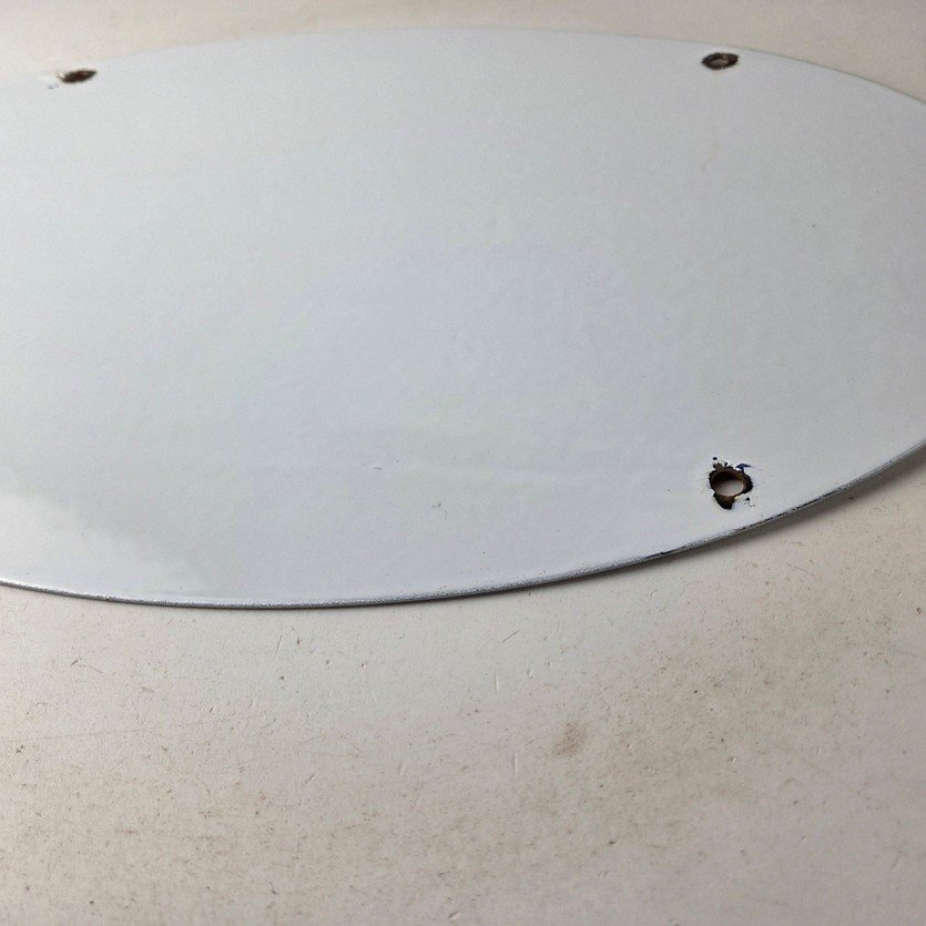 Vintage Greyhound Lines Porcelain Sign - Running Dog Bus Logo Sign - Image 9