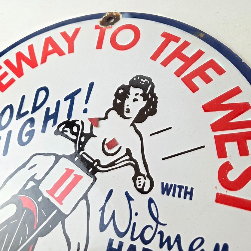 Vintage Harley Davidson Motorcycles Sign - 11 3/4" Gas Pump Porcelain Sign - Image 12