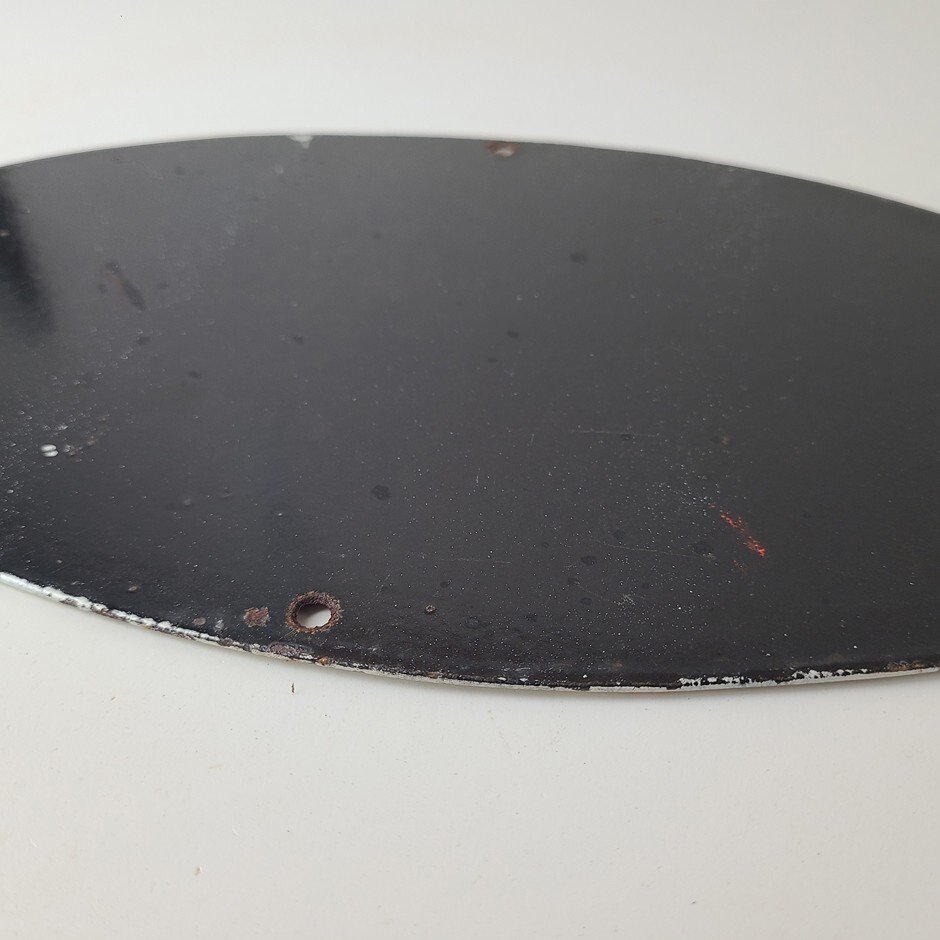 Vintage Hot Rod Shop Sign - Speed Demon Gasoline Service Pump Porcelain Sign - Image 15