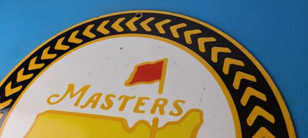 Vintage Masters Golf Sign Golfing Sales Clubs Dealer Porcelain Gas Pump Sign 305769019393 7