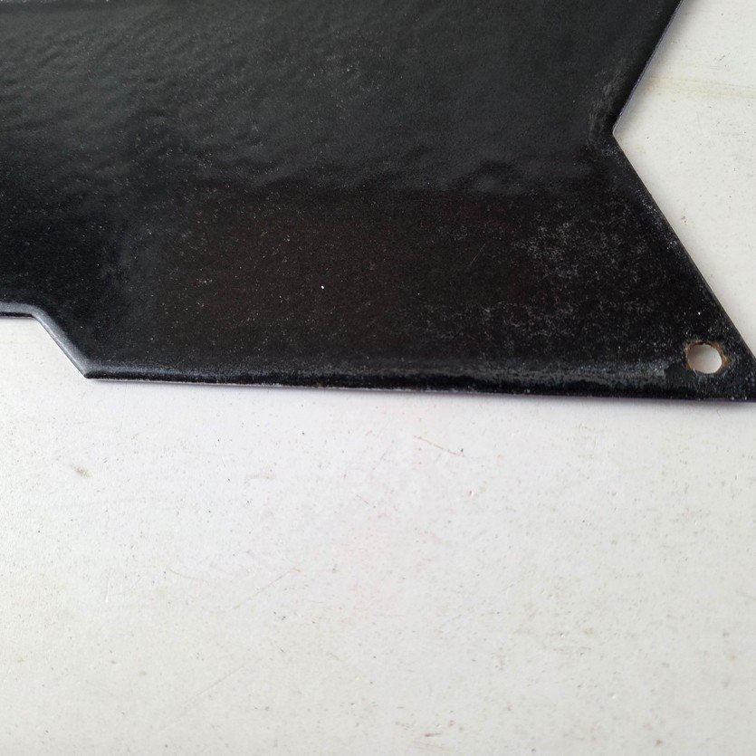 Vintage Men's Department Porcelain Sign - Directional Arrow Porcelain Pump Sign - Image 8