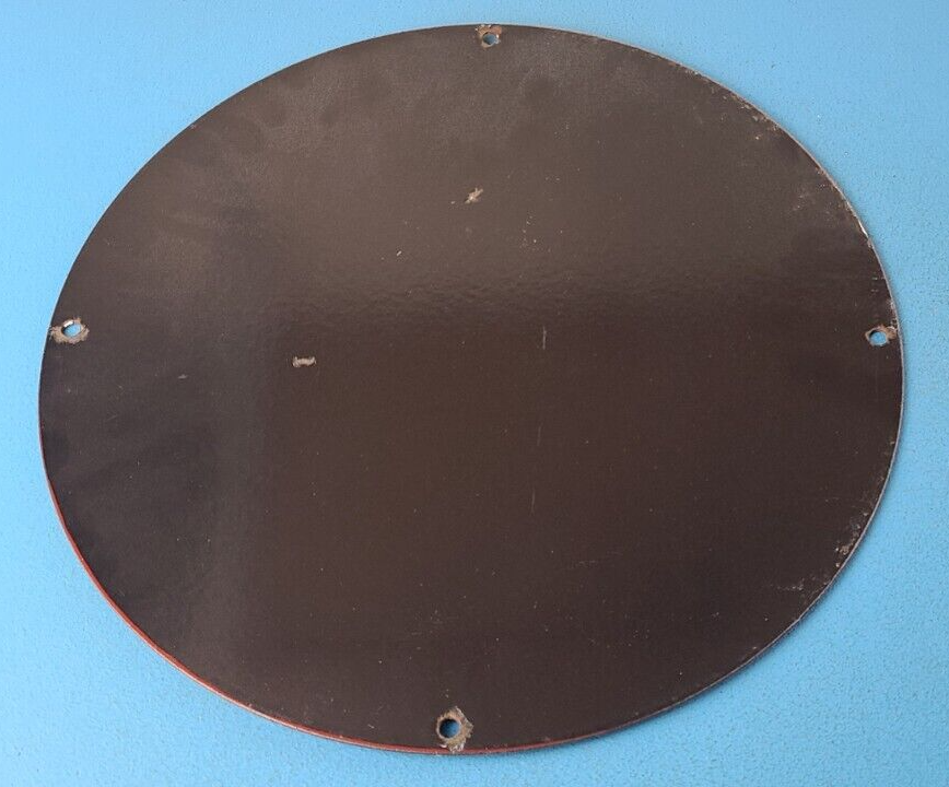 Vintage Mobilgas Porcelain Sign - Mobil Fill Up Porcelain Gas Pump Plate Sign - Image 14