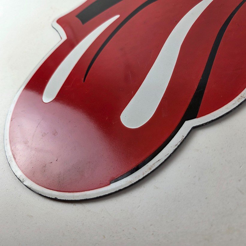 Vintage Rolling Stone Sign - American Rock Guitar Band Concert Gas Pump Sign - Image 14