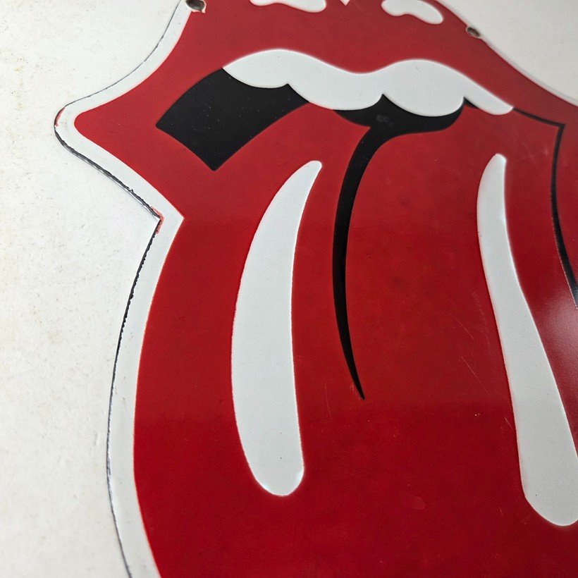 Vintage Rolling Stone Sign - American Rock Guitar Band Concert Gas Pump Sign - Image 6
