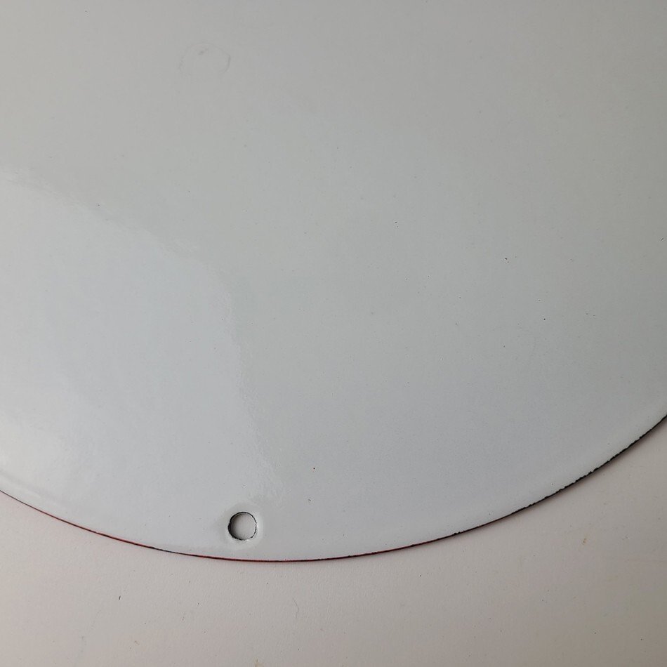 Vintage Shell Gasoline Sign - Green Streak Gas Pump Race Car Porcelain Sign - Image 15