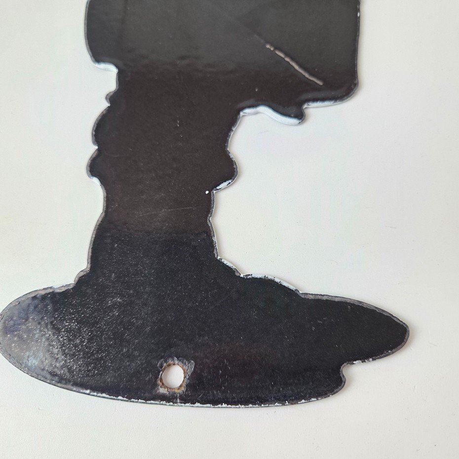 Vintage Squirt Boy Sign - Soda Gas Pump Wall Service Sales Porcelain Sign - Image 8