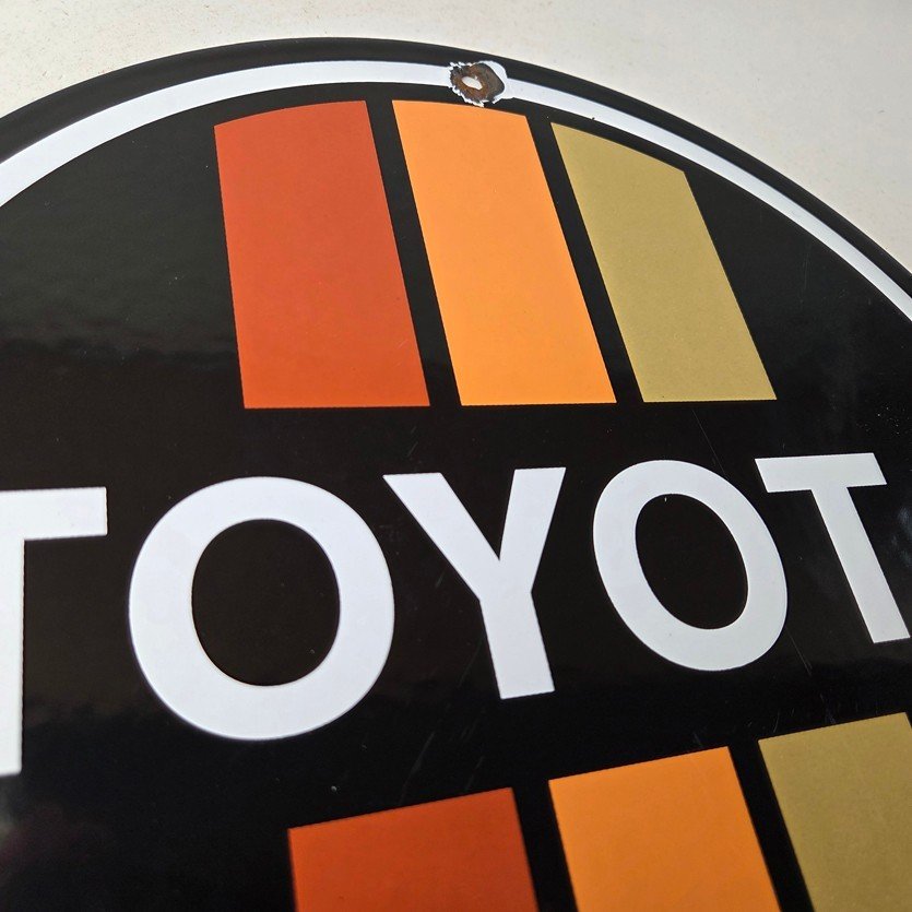 Vintage Toyota Sign - Automobile Truck Car Motors Gas Pump Porcelain Sign - Image 5