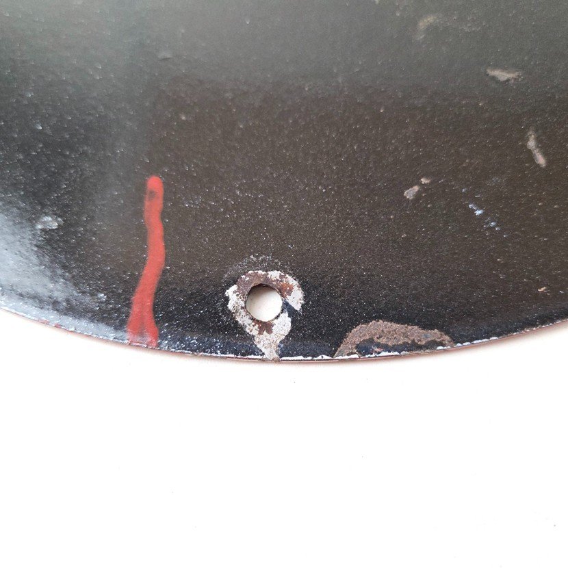 Vintage Winchester Porcelain Sign - Powder Shot Gun Shells Gas Pump Sign - Image 8