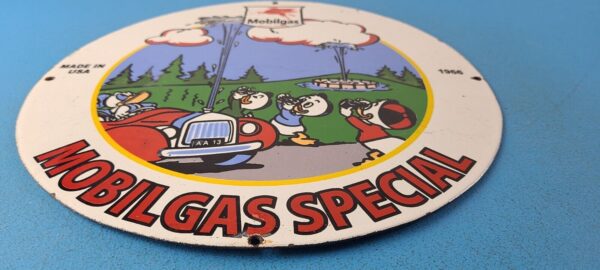 VINTAGE MOBIL GASOLINE PORCELAIN GAS OIL SPECIAL SERVICE STATION PEGASUS SIGN 305194267334 10