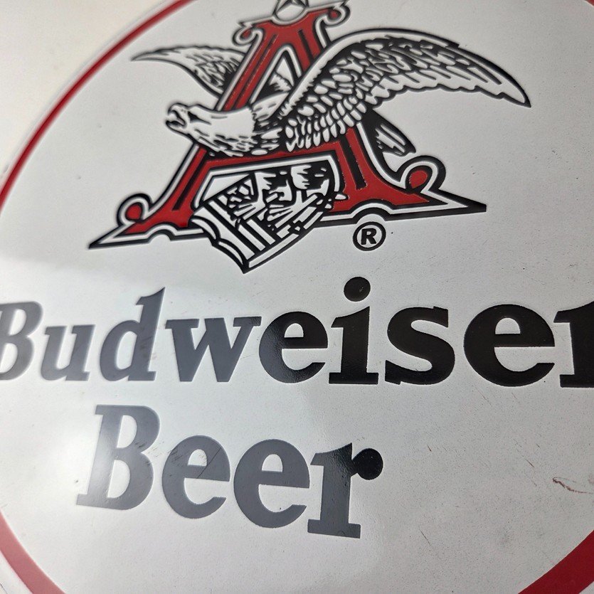 Vintage Budweiser Beer Sign - Adult Beverage Anheuser Busch Porcelain Sign - Image 4