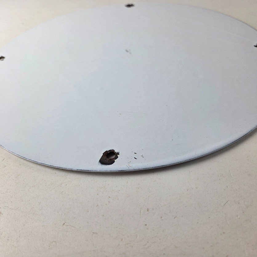 Vintage Esso Gasoline Sign - Yankees Gas Service Station Baseball Porcelain Sign - Image 9