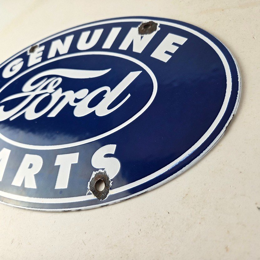 Vintage Ford Automobile Sign - Gas Car Service Station Pump Motor Porcelain Sign - Image 13