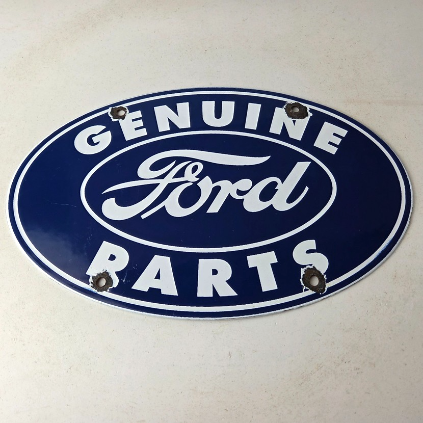 Vintage Ford Automobile Sign - Gas Car Service Station Pump Motor Porcelain Sign - Image 15