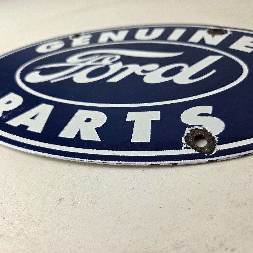 Vintage Ford Automobile Sign - Gas Car Service Station Pump Motor Porcelain Sign - Image 10