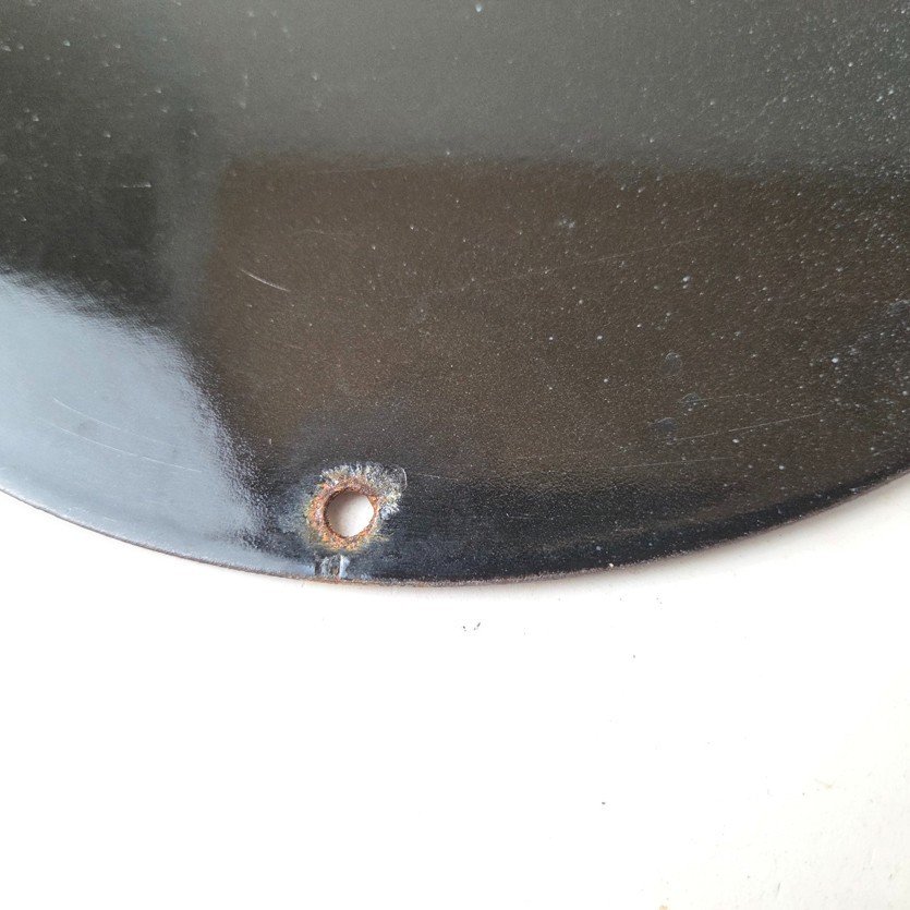 Vintage Harley Davidson Motorcycles Sign - 11 3/4" Gas Pump Porcelain Sign - Image 8