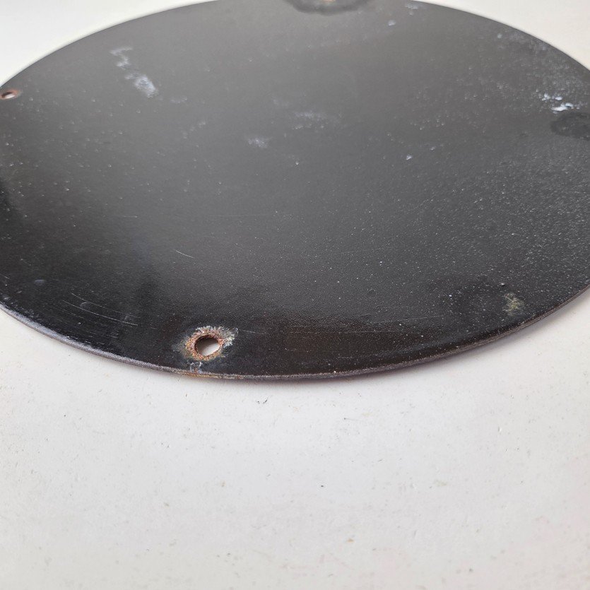 Vintage Harley Davidson Motorcycles Sign - 11 3/4" Gas Pump Porcelain Sign - Image 9