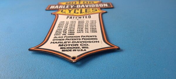 Vintage Harley Davidson Motorcycles Sign Display Gas Pump Porcelain Sign 305757326424 10