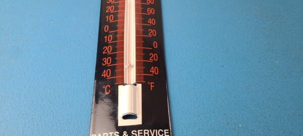 Vintage Harley Davidson Sign Motorcycle Pump Ad Sign on Porcelain Thermometer 305764185844 11