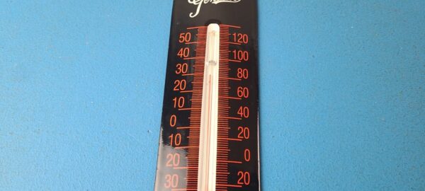 Vintage Harley Davidson Sign Motorcycle Pump Ad Sign on Porcelain Thermometer 305764185844 3