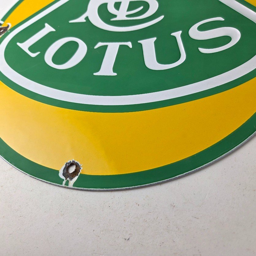 Vintage Lotus Cars ACB Logo Porcelain Sign - British Sports Car Sign - Image 14