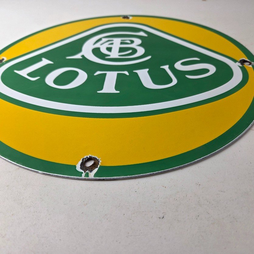 Vintage Lotus Cars ACB Logo Porcelain Sign - British Sports Car Sign - Image 10