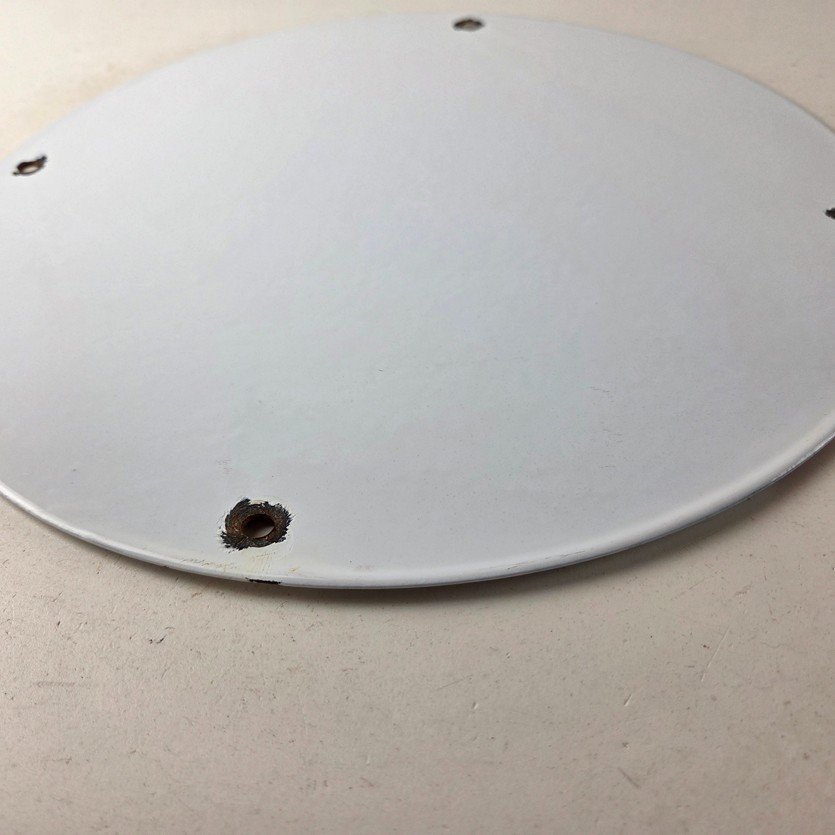 Vintage McDonalds Fast Food Porcelain - Burgers SpeeDee Drive Thru Gas Pump Sign - Image 9