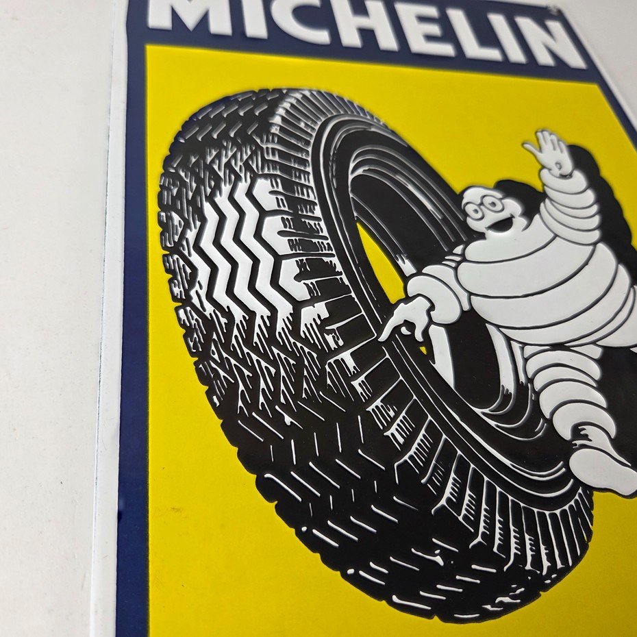 Vintage Michelin Tires Bibendum Sign - Gas Pump Advertising Service Sign - Image 7