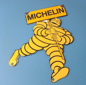 Vintage Michelin Tires Sign Gas Oil Pump Plate Garage Motorcycle Service Sign 305867575664