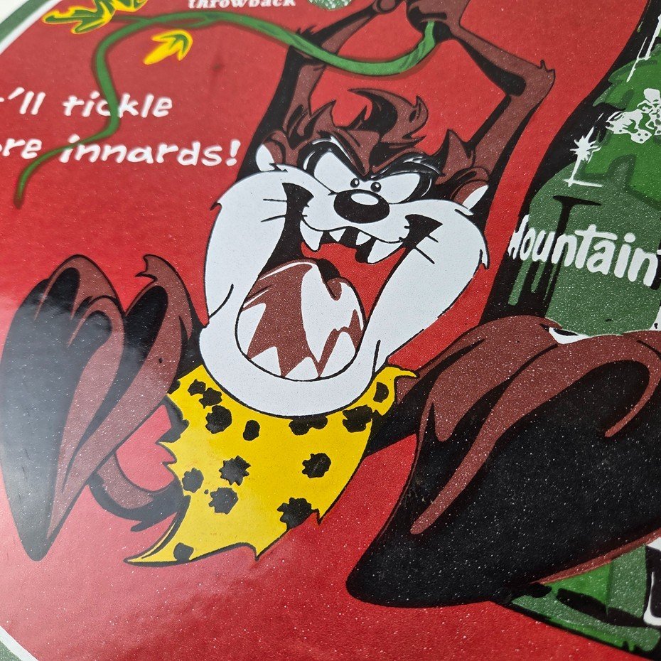 Vintage Mountain Dew Sign - Porcelain Gas Service Station Pump Soda Bottle Sign - Image 3