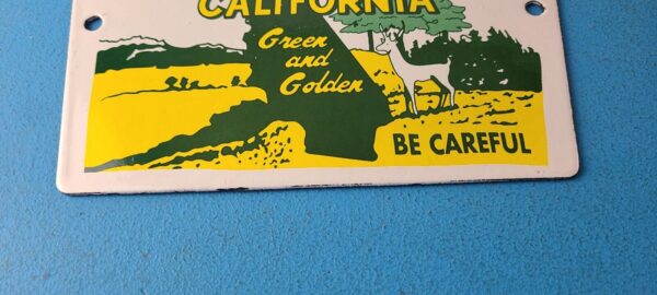 Vintage National Park Sign Yosemite California Gas Pump Porcelain Sign 305755526964 11