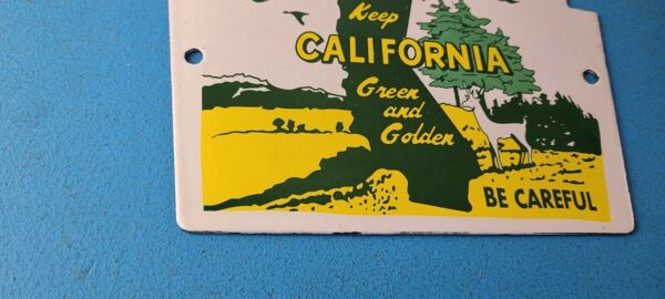 Vintage National Park Sign Yosemite California Gas Pump Porcelain Sign 305755526964 6