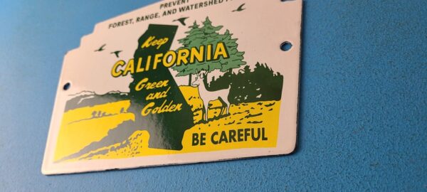 Vintage National Park Sign Yosemite California Gas Pump Porcelain Sign 305755526964 9