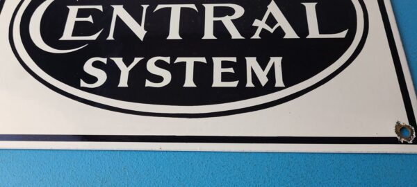 Vintage New York Central System Sign Train Rail Porcelain Ticket Station Sign 305702914104 11