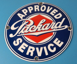 Vintage Packard Automobile Car Sign Auto Service Dealer Gas Porcelain Sign 305852968174